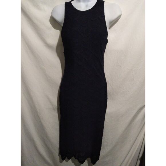 Nightcap Size 2 Sleeveless Black Stretch Lace Bodycon Sheath Dress - Picture 2 of 9